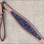 HILASON WESTERN LEATHER HORSE BREAST COLLAR TURQUOISE BROWN