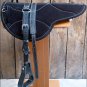HILASON NATURAL HORSEMANSHIP LEATHER BAREBACK ENGLISH TREELESS SADDLE PAD BLACK