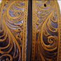 40 inch SILVER CREEK WESTERN SCROLL TOOL LEATHER MANS BELT BROWN MADE IN THE USA