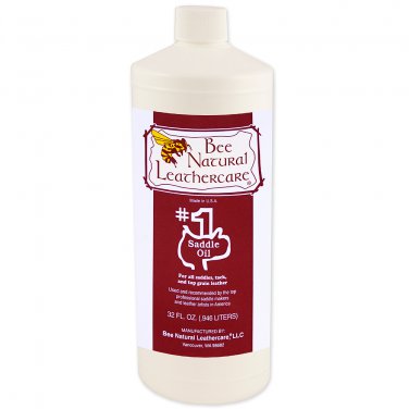 BEE NATURAL FULL GRAIN LEATHER CARE SADDLE TACK OIL 32OZ