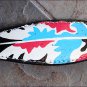 HILASON WESTERN LEATHER ONE EAR HORSE HEADSTALL BREAST COLLAR INDIAN FEATHER