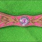 HILASON WESTERN LEATHER HORSE BREAST COLLAR PINK HAND PAINT W/ CONCHO