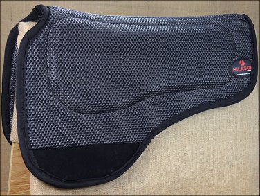 BLACK HILASON TRAIL WESTERN ELITE SERIES TACKY TACK SADDLE PAD ROUND SKIRT