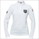 HORZE COOL WOMEN COMPETITION SHIRT RIDING STANDING COLLAR LONG SLEEVES WHITE