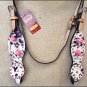 HILASON WESTERN LEATHER HORSE HEADSTALL BRIDLE COWHIDE w/ PINK STONE