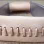 HILASON SLOPED ALUMINUM ROPER STIRRUPS W/ LEATHER WRAPPED THROAT & TREAD