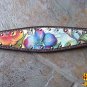 HILASON WESTERN LEATHER HORSE BREAST COLLAR DARK BROWN FLORAL PAINTED