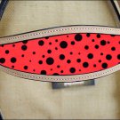 HILASON WESTERN LEATHER HORSE BRIDLE HEADSTALL TAN RED BLACK DOTS INLAY