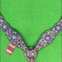 HILASON WESTERN LEOPARD CHEETAH LEATHER HORSE BREAST COLLAR BERRY CONCO