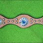 HILASON WESTERN LEATHER HORSE BREAST COLLAR TAN TURQUOISE CONCHO BLING