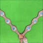 HILASON WESTERN LEATHER HORSE BREAST COLLAR TAN TURQUOISE CONCHO BLING