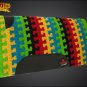 MADE USA HILASON WESTERN WOOL SHOCK BUSTER SADDLE BLANKET PAD GREEN YELLOW BLUE