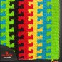 MADE USA HILASON WESTERN WOOL SHOCK BUSTER SADDLE BLANKET PAD GREEN YELLOW BLUE