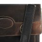 KD STEPHENS COFFEE BROWN LEATHER BRIEFCASE LAPTOP TRAVEL LUGGAGE BAG PORTFOLIO