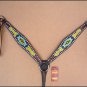 HILASON WESTERN LEATHER HORSE BRIDLE HEADSTALL BREAST COLLAR ANTIQUE BROWN