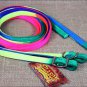 5/8in x 7ft RAINBOW NYLON HORSE SPILT CONTEST REIN TACK NICKEL PLATED HARDWARE
