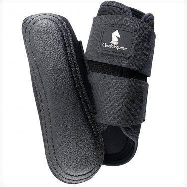 SMALL CLASSIC EQUINE AIRWAVE SPLINT BREATHABLE HORSE LEG BOOTS PAIR BLACK