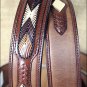 38x1 1/2" 3D BROWN DARK MENS WESTERN FASHION LEATHER BELT REMOVABLE BUCKLE