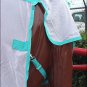 74" HILASON UV PROTECT AIRFLOW MESH HORSE FLY SHEET W/ BELLY STRAP WHITE
