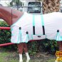 74" HILASON UV PROTECT AIRFLOW MESH HORSE FLY SHEET W/ BELLY STRAP WHITE