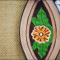 HILASON WESTERN LEATHER HORSE HEADSTALL BRIDLE BREAST COLLAR TAN HAND PAINT