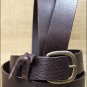 38" JUSTIN BROWN LEATHER WORK BASIC MEN BELT MADE IN THE USA 1-1/2" Wide