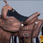 TO106DBRO HILASON TREELESS WESTERN TRAIL BARREL RACING HORSE RIDING SADDLE 16 17