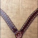 HILASON WESTERN LEATHER HORSE BREAST COLLAR DARK BROWN