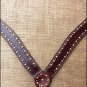 HILASON WESTERN LEATHER HORSE BREAST COLLAR DARK BROWN