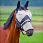 HORZE LONG NOSE NYLON UV RAYS PROTECT FLY MASK HOOD COVER FULL / PONY / COB