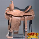 BH65F HILASON "BIG KING Series" WESTERN WADE RANCH ROPING COWBOY TRAIL SADDLE 16