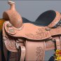 BH65F HILASON "BIG KING Series" WESTERN WADE RANCH ROPING COWBOY TRAIL SADDLE 16