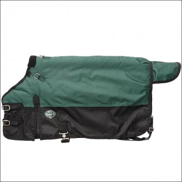 48 inch GREEN TOUGH-1 600D WATERPROOF POLY MINIATURE TURNOUT HORSE BLANKET