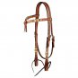 TOUGH 1 FUTURITY HEADSTALL W/ BRAIDED NATURAL RAWHIDE MEDIUM OIL