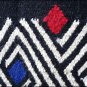 FEP237 HILASON SHOW NEW ZEALAND WOOL SADDLE BLANKET WESTERN BLACK WHITE