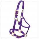 PURPLE WEAVER ORIGINAL ADJUSTABLE CHIN THROAT SNAP HALTER 3/4" SUCKLING