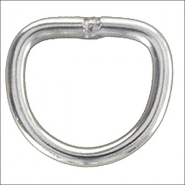 1" HILASON WESTERN HORSE TACK WELDED WIRE NICKEL PLATED DEE RING 50 SET
