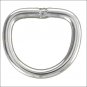 1" HILASON WESTERN HORSE TACK WELDED WIRE NICKEL PLATED DEE RING 50 SET