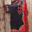 F-CH200 HILASON  BULL RIDING SOFT SMOOTH LEATHER RODEO WESTERN CHAPS