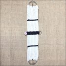 26 in. CINCH PONY 15 STRAND NICKLE PLATED STRAIGHT PULL BUCKLE WHITE MADE IN USA