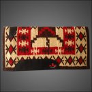 FE157-F HILASON WESTERN NEW ZEALAND WOOL HORSE SADDLE BLANKET BEIGE BROWN RED