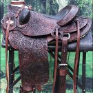 W74MA-F HILASON BIG KING SERIES WESTERN WADE RANCH ROPING COWBOY TRAIL SADDLE 16