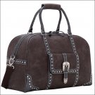 AMERICAN WEST BANDANA LAKE TAHOE TRAVEL LUGGAGE DUFFLE TOTE BAG CHARCOAL