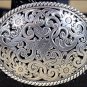 TONY LAMA BLACK PIERCED FILIGREE TROPHY WESTERN LEATHER LADIES BELT