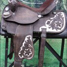 OS191RO-F HILASON WESTERN BARREL RACING TRAIL PLEASURE SADDLE 15"