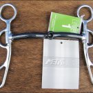METALAB STAINLESS STEEL ARGENTINE SWEET IRON SNAFFLE HORSE BIT 5" MOUTH PIECE