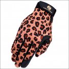 8 SIZE LEOPARD HERITAGE PERFORMANCE RIDING GLOVES HORSE EQUESTRIAN