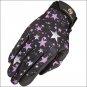 07 SIZE HERITAGE PERFORMANCE HORSE RIDING GLOVE LYCRA LEATHER STARS