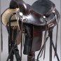 TO108DB-F HILASON TREELESS WESTERN LEATHER TRAIL PLEASURE HORSE RIDING SADDLE 18
