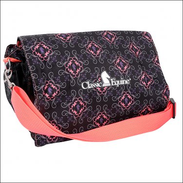 12X5X8 CLASSIC EQUINE DURABLE NYLON DELUXE GROOM NECESSITY KIT TOTE BAG CORAL